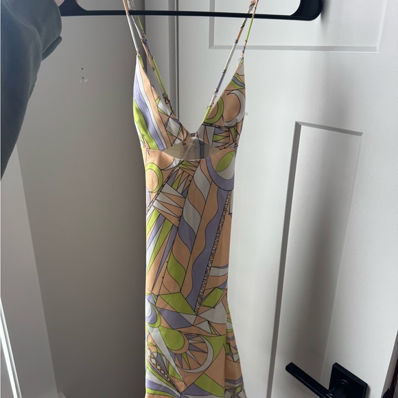 Zara Dresses & Skirts - Abstract Print Spaghetti Strap Dress